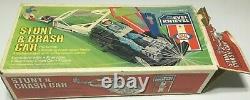 1974 Ideal Evel Knievel Stunt And Crash Car Set With Box With Figure Awesome