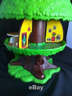 1975 Kenner Tree Tots Family Tree House Play Set Dog Car Family General Mills