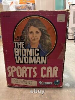 1977 KENNER BIONIC WOMAN SPORTS CAR BOX Vintage Collectible Barbie Style Toy