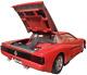 1984 Burago Ferrari Testarossa, Italy Vint Red Enml Pntd Die-cast Toy Sports Car