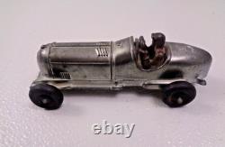 (2) Vintage 1930's Hubley Toys Diecast Metal Race Car Toy