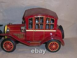 2 Vintage 1950 Battery Ford Model T Tin Toy Car Truck Sunrise Toys Japan Large