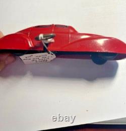 #2786 1930's Japanese AirFlow Wind Up Toy Car 6 Long in Excellent Condition