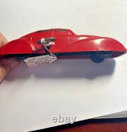 #2786 1930's Japanese AirFlow Wind Up Toy Car 6 Long in Excellent Condition
