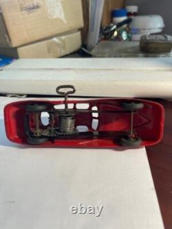 #2786 1930's Japanese AirFlow Wind Up Toy Car 6 Long in Excellent Condition
