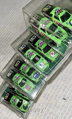 28 NFL Football Team Die Cast Toy Racing Cars Set Green Used VTG In Cases