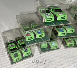 28 NFL Football Team Die Cast Toy Racing Cars Set Green Used VTG In Cases