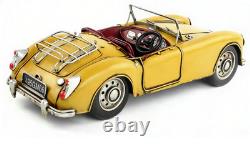 29CM Handmade Antique 1962 MGA Supercar Racer Car Tin Metal Reproduction Model