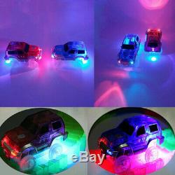2PK Cars for Magic Tracks Glow in the Dark Race track LED Light Up Replacement