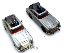 2pc Vtg CORGI TOYS James Bond 007 Tyre Slasher #270 ASTON MARTIN DB5 Orig Bandit