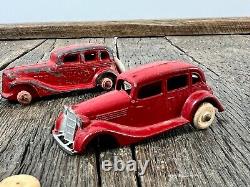 3 Vintage Metal Toy Cars And 23 Extra White Tires Vintage Toy Cars Tootsie