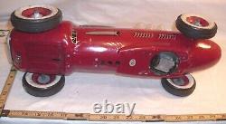 #301 CHAMPION RACE CAR 1950s LARGE TIN BATTERY TOY MODERN TOYS JAPAN WORKS