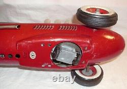 #301 CHAMPION RACE CAR 1950s LARGE TIN BATTERY TOY MODERN TOYS JAPAN WORKS