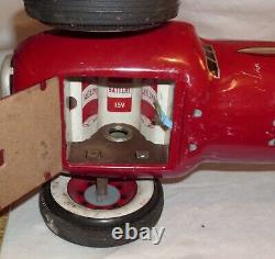 #301 CHAMPION RACE CAR 1950s LARGE TIN BATTERY TOY MODERN TOYS JAPAN WORKS