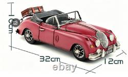 32CM Handmade Antique 1595 XK150 Roadster Sports Car Tin Metal Reproduction