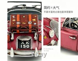 32CM Handmade Antique 1595 XK150 Roadster Sports Car Tin Metal Reproduction