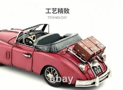 32CM Handmade Antique 1595 XK150 Roadster Sports Car Tin Metal Reproduction