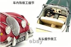 32CM Handmade Antique 1595 XK150 Roadster Sports Car Tin Metal Reproduction