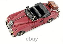 32CM Handmade Antique 1595 XK150 Sports Car Tin Metal Reproduction Model