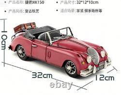 32CM Handmade Antique 1595 XK150 Sports Car Tin Metal Reproduction Model
