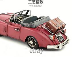 32CM Handmade Antique 1595 XK150 Sports Car Tin Metal Reproduction Model