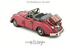 32CM Handmade Antique 1595 XK150 Sports Car Tin Metal Reproduction Model