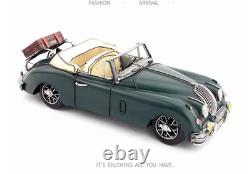 32CM Handmade Antique 1595 XK150 Sports Car Tin Metal Reproduction Model Green 32CM Handmade Antique 1595 XK150 Sports Car Tin Metal Reproduction Model Green