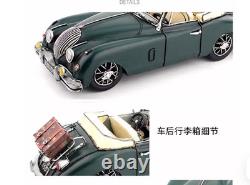 32CM Handmade Antique 1595 XK150 Sports Car Tin Metal Reproduction Model Green