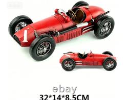 32CM Handmade Antique 1952 500F2 Sports Car Tin Metal Reproduction Model