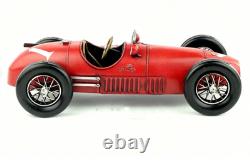 32CM Handmade Antique 1952 500F2 Sports Car Tin Metal Reproduction Model
