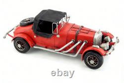 32CM Handmade Antique 1965 Excalibur Sports Car Tin Metal Reproduction Model