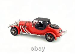 32CM Handmade Antique 1965 Excalibur Sports Car Tin Metal Reproduction Model