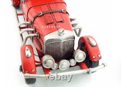32CM Handmade Antique 1965 Excalibur Sports Car Tin Metal Reproduction Model