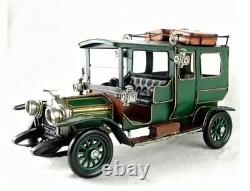 34CM Handmade Antique 1907 Vintage Car Vehicle Tin Metal Reproduction Model
