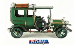 34CM Handmade Antique 1907 Vintage Car Vehicle Tin Metal Reproduction Model