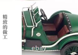 35CM Handmade Antique 1933 MG L-TYPE Sports Car Tin Metal Reproduction Model