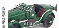 35CM Handmade Antique 1933 MG L-TYPE Sports Car Tin Metal Reproduction Model