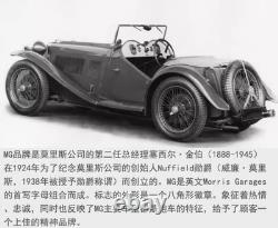 35CM Handmade Antique 1933 MG L-TYPE Sports Car Tin Metal Reproduction Model
