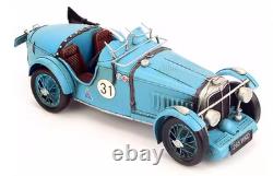 35CM Handmade Antique 1933 MG L-TYPE Sports Car Tin Metal Reproduction Model BL