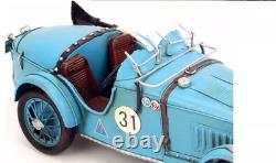 35CM Handmade Antique 1933 MG L-TYPE Sports Car Tin Metal Reproduction Model BL