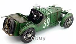 35CM Handmade Antique 1934 MG K3 Magnette Racer Car Tin Metal Reproduction Model