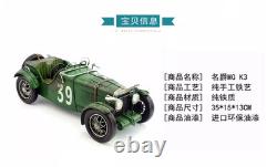 35CM Handmade Antique 1934 MG K3 Magnette Racer Car Tin Metal Reproduction Model