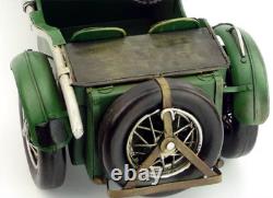 35CM Handmade Antique 1934 MG K3 Magnette Racer Car Tin Metal Reproduction Model