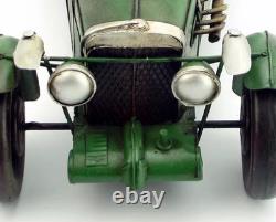 35CM Handmade Antique 1934 MG K3 Magnette Racer Car Tin Metal Reproduction Model