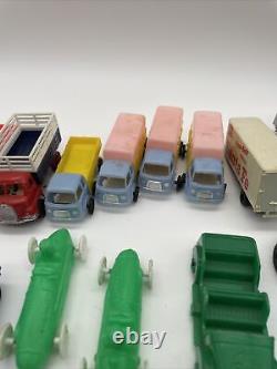 36 Vintage Renewal Plastic Toy Cars, Planes & misc antique toys RARE