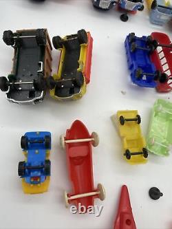 36 Vintage Renewal Plastic Toy Cars, Planes & misc antique toys RARE