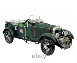 36CM Handmade Antique 1929 Supercar sports car Tin Metal Reproduction Model