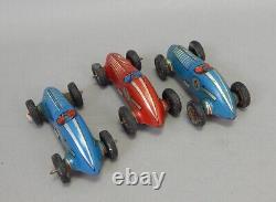 3x Vintage GAMA Mercedes 107 West Germany Tin Litho Friction Toy Car Lot