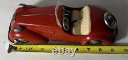 40's Germany Distler Mercedes-Benz Tin Wind Up Sports Car 3-speed with Reverse