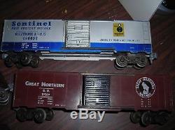 5 Vintage American Model Toys Inc. O scale Train Cars With Boxes